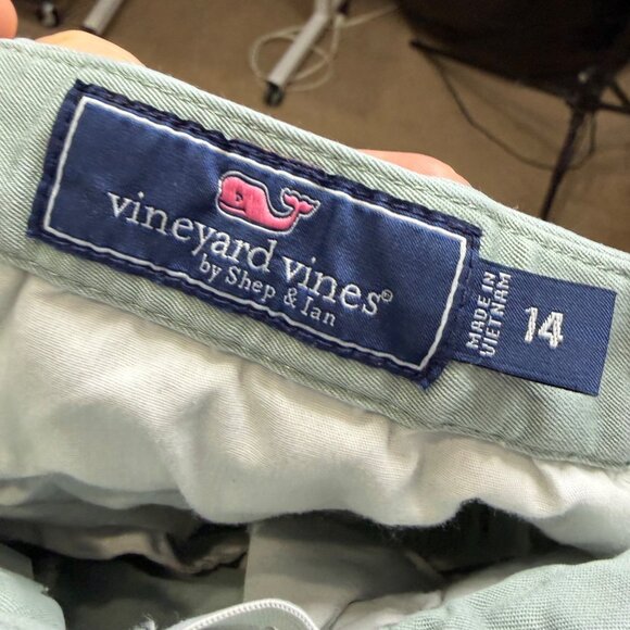 VINEYARD VINES sage green chino shorts size youth 14 - Picture 6 of 7